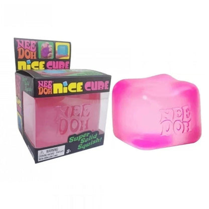 NeeDoh Nice Ice Baby Small Cube Fidget Squish Toy Nee Doh Mini Squeeze Ball NEW