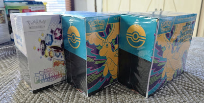 Pokémon TCG Prismatic Evolutions + Ascended Elite Trainer Box ETB Lot of 3
