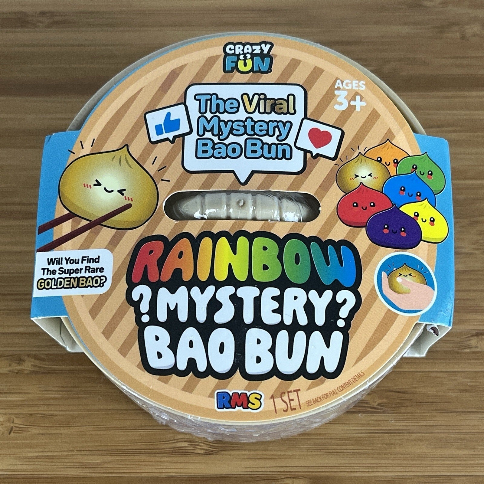 VIRAL Squishy Rainbow Mystery Bao Bun Dumpling Golden Bao Series RMS NEW