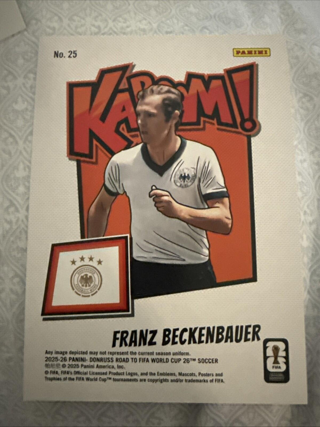 2025-26 FRANZ BECKENBAUER Germany Donruss OVERSIZED KABOOM! #25