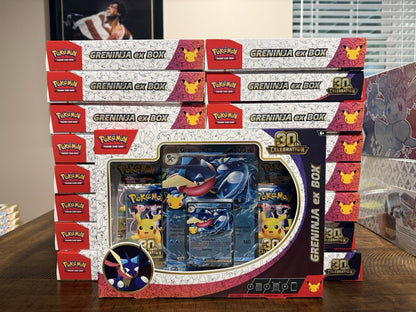 Pokemon 30th Anniversary Celebration. Greninja EX Box. Sealed