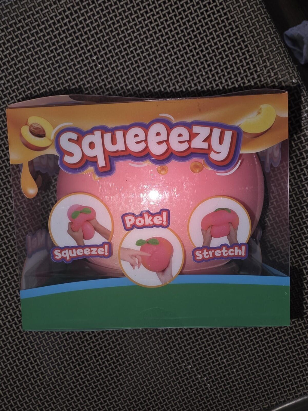 Two Sunny Days Squeeeezes 1 Strawberry And 1 Peach Jumbo Size Squishy
