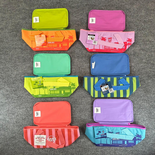 Trader Joes Mini Insulated Tote Bag Set of 6 Cooler Lunch Bags Summer 2026 NWT