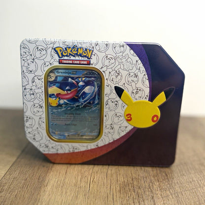 Pokemon TCG 30th Celebration Greninja ex Tin Factory Sealed NEW