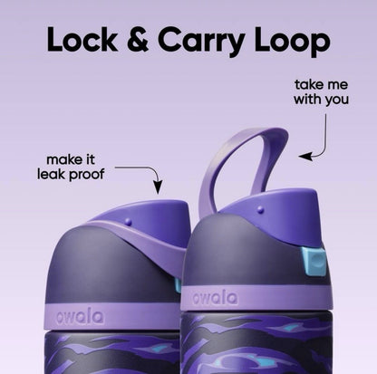 POKÉMON x OWALA FreeSip 24 oz Purple/Black Stainless Steel Water Bottle Gengar