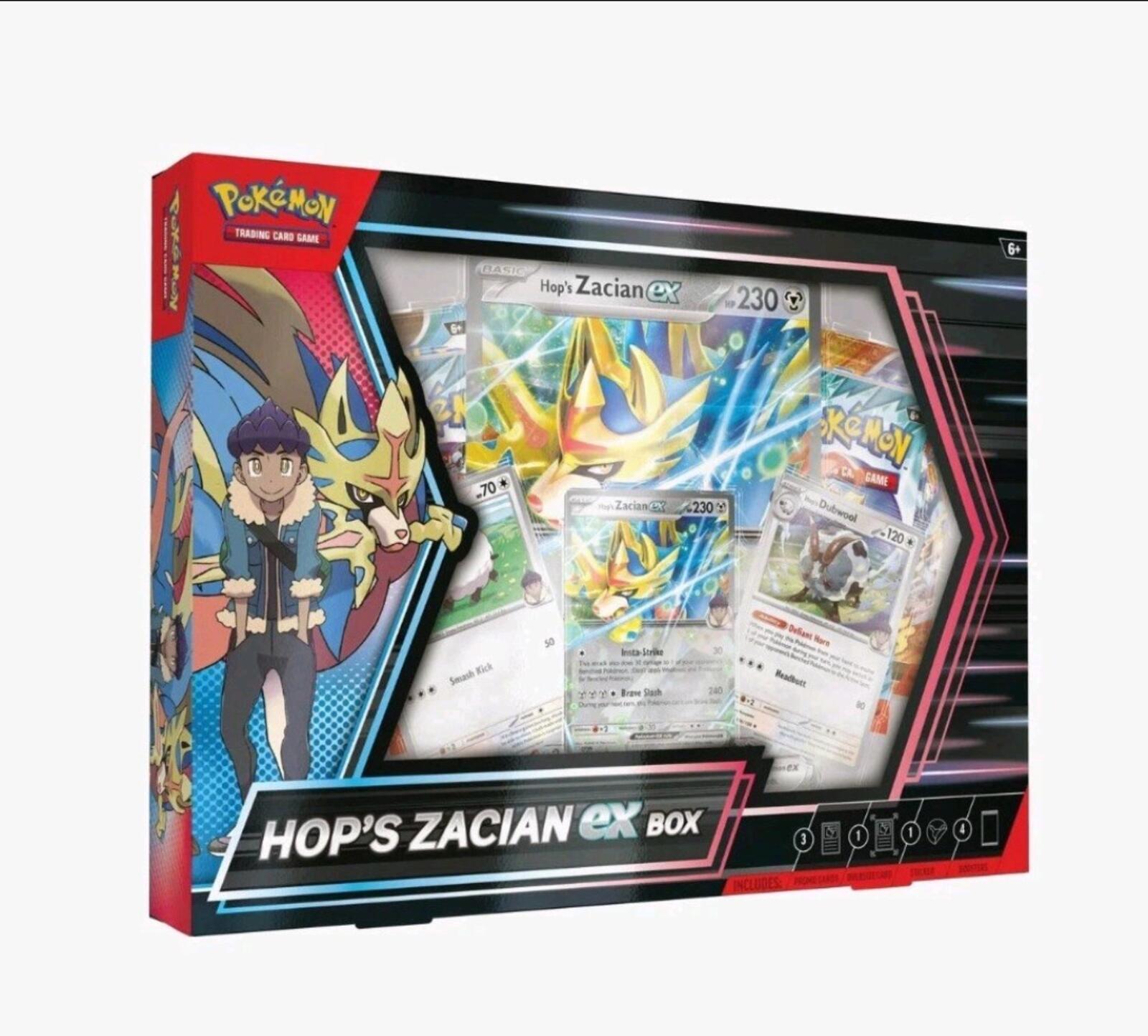 Pokemon Hop's Zacian Ex Box Sealed Packs + Promos