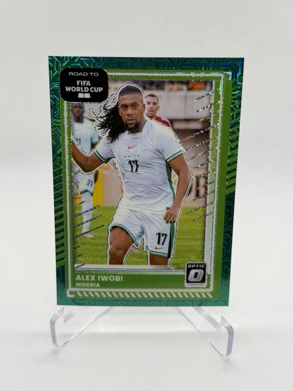 2025-26 Panini Donruss FIFA Optic Green Mojo Prizm /49 Alex Iwobi