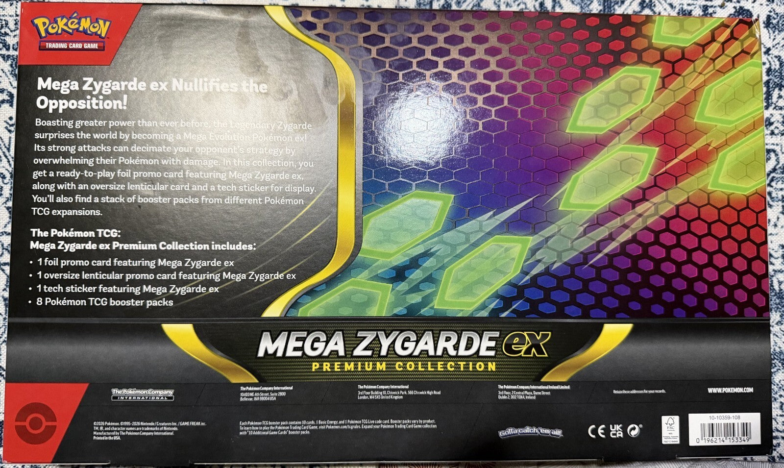 Pokémon TCG Mega Zygarde-EX Premium Collection Box Lot of 2