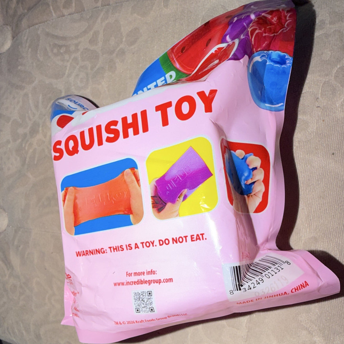 Incredible GRAPE Scented Jell-O Jello Squishi Toy Purple2026 BRAND NEW
