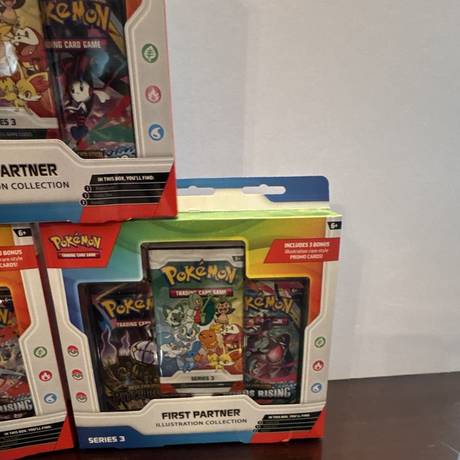 Pokémon First Partner Illustration Collection Series 3 Lot 3 Boxes + 3 Promos