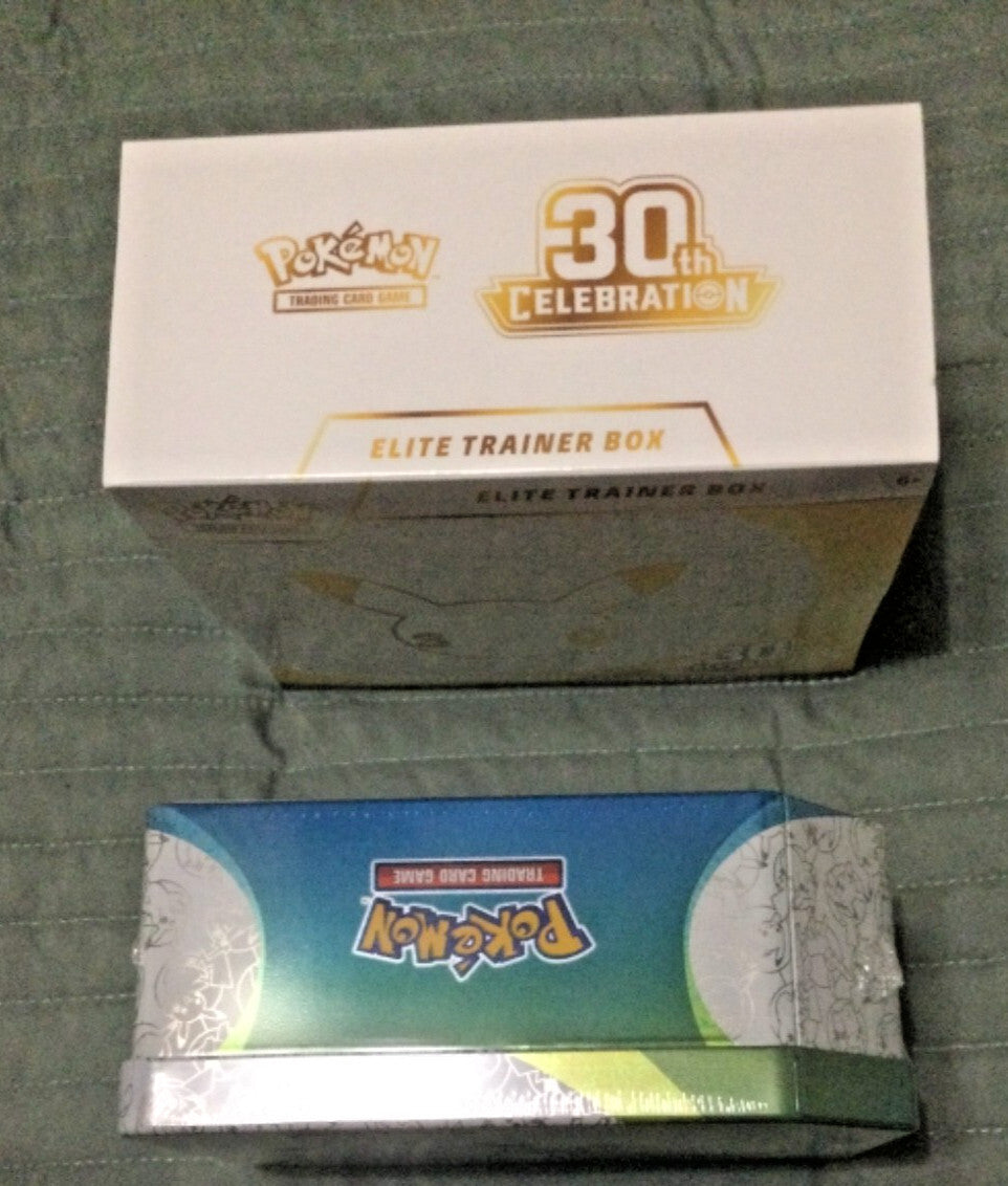 Pokemon 30th ANNIVERSARY ETB BOOSTER BUNDLE MEGA EX Tin (Sylveon) MINI TIN LOT
