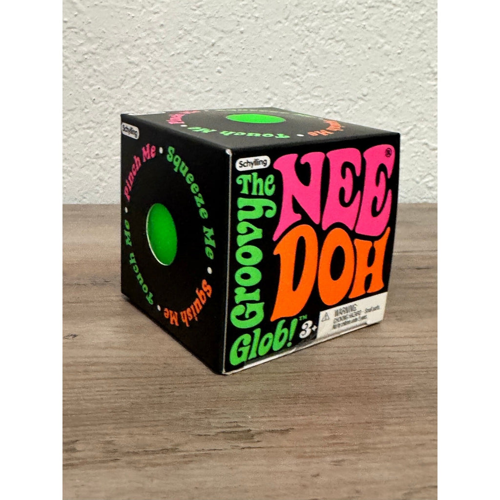 Schylling NeeDoh Original The Groovy Glob! Squishy Green Toy [New][Sealed]