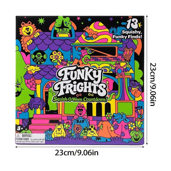 Schylling Nee-Doh 2026 Funky Frights Squish-O-Ween 13-Piece Countdown Calendar