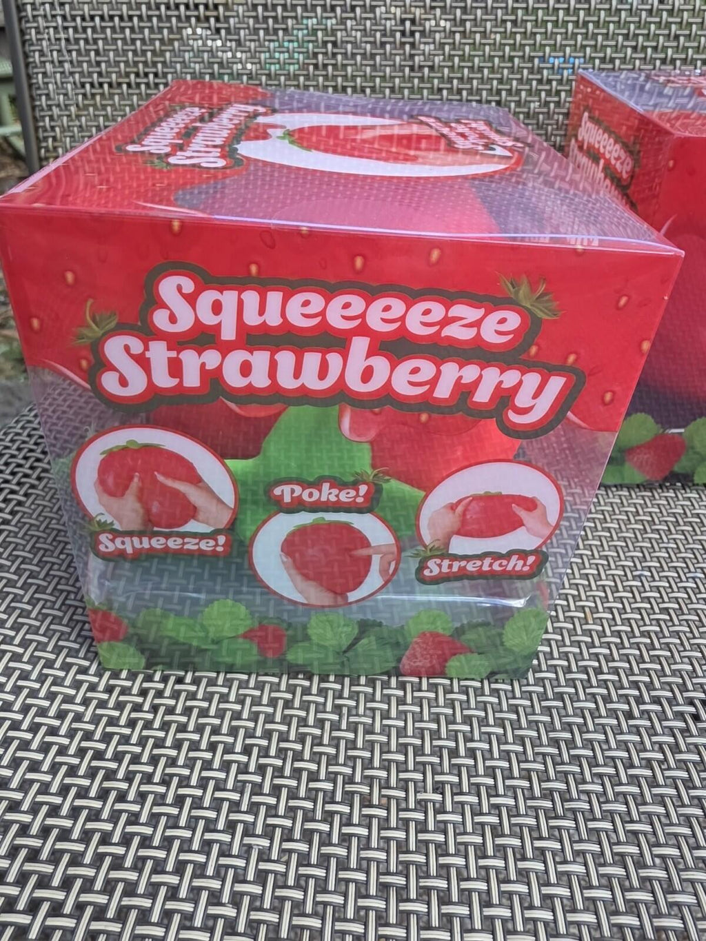 Two Sunny Days Squeeeezes 1 Strawberry And 1 Peach Jumbo Size Squishy