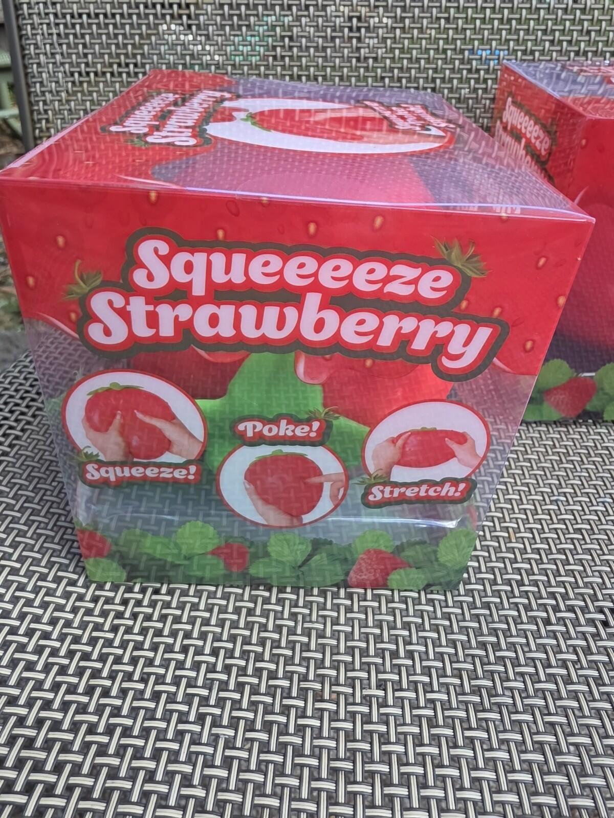 Two Sunny Days Squeeeezes 1 Strawberry And 1 Peach Jumbo Size Squishy