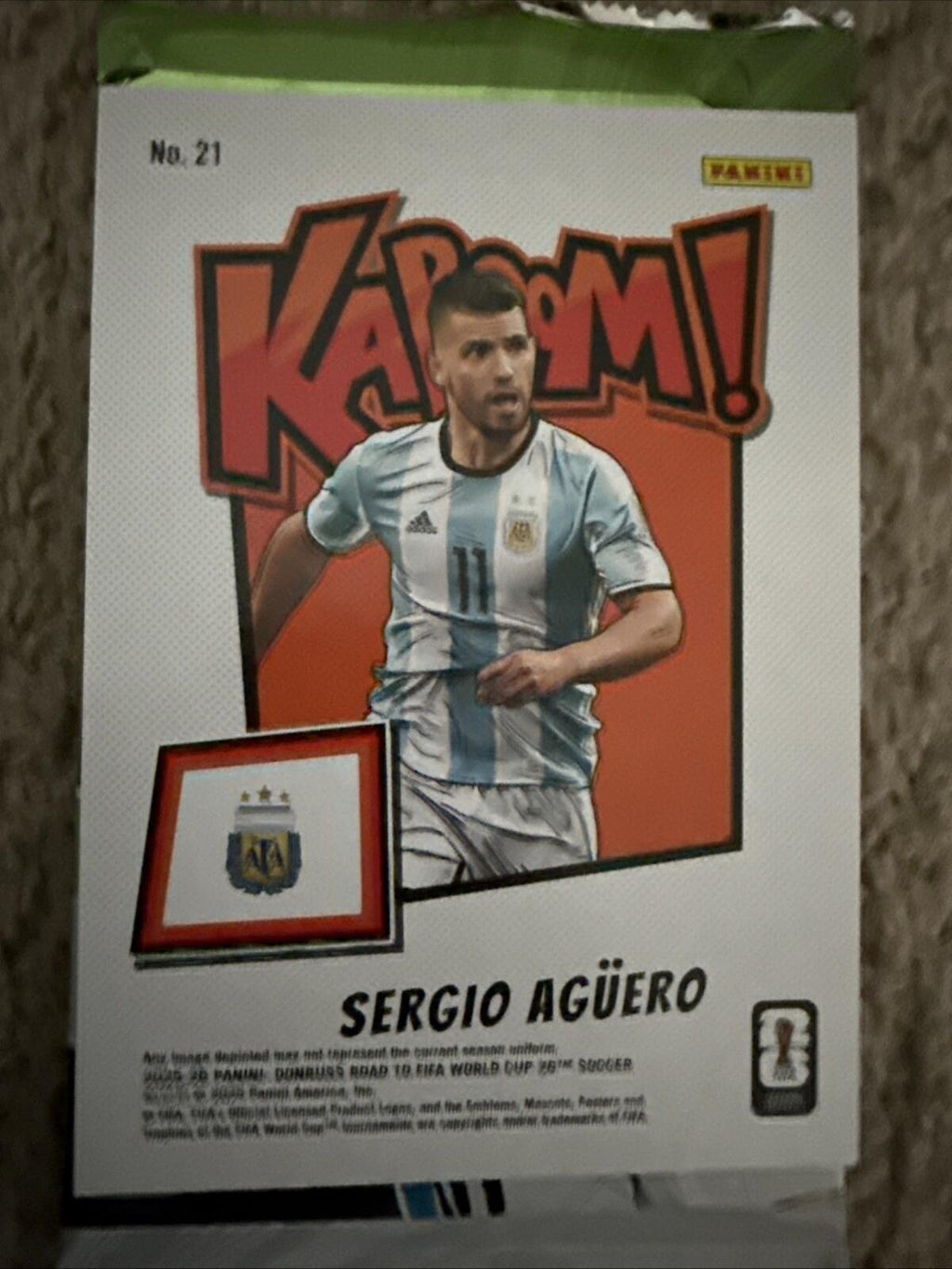 2025-26 Donruss Soccer Sergio Aguero Kaboom Oversized Argentina