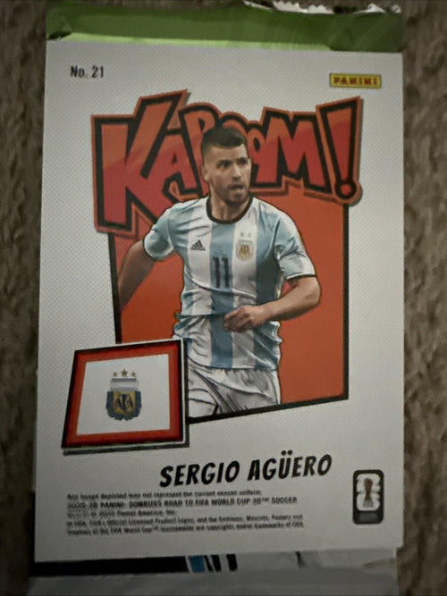 2025-26 Donruss Soccer Sergio Aguero Kaboom Oversized Argentina