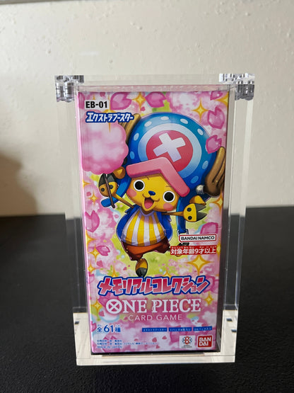 Premium Japanese One Piece/Dragon Ball Super Fusion World/Korean Pokemon Booster Box Protective Display Acrylic Case Version 2