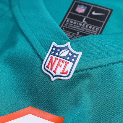 NIKE Miami Dolphins Tyreek Hill Alternate Game Jersey Aqua Men's Size XXL 2XL