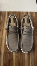 Hey Dude Wally Stretch Mesh Canvas Tan Mens Loafer Shoes NEW