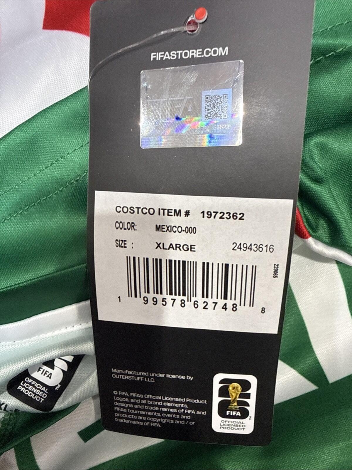 FIFA Mexico World Cup 2026 V Neck Jersey Tee Men’s Size XL