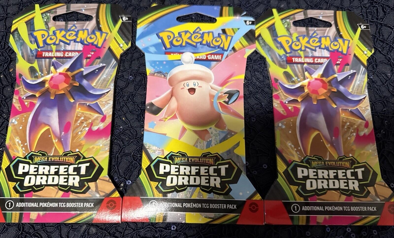 Pokemon Perfect Order Sleeved Booster Pack!  6 packs