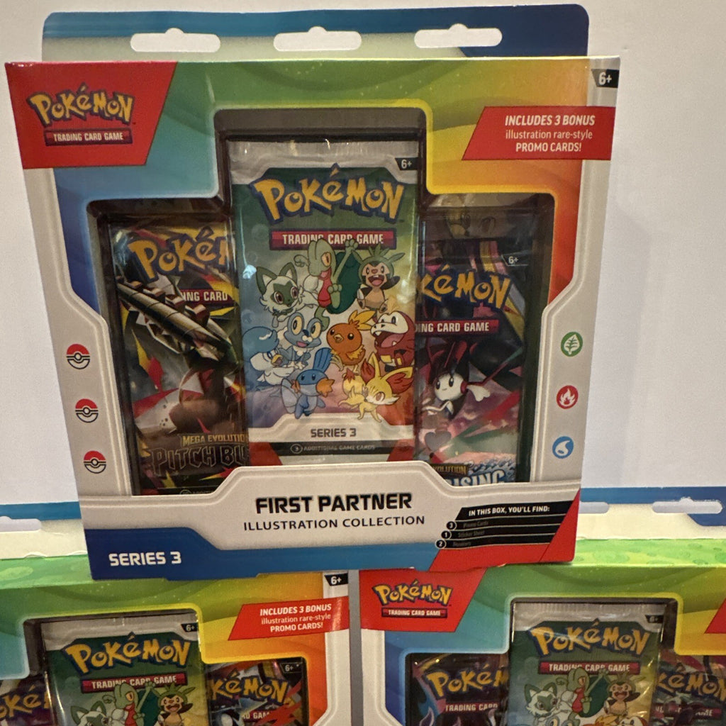 Pokémon First Partner Illustration Collection Series 3 Lot 3 Boxes + 3 Promos