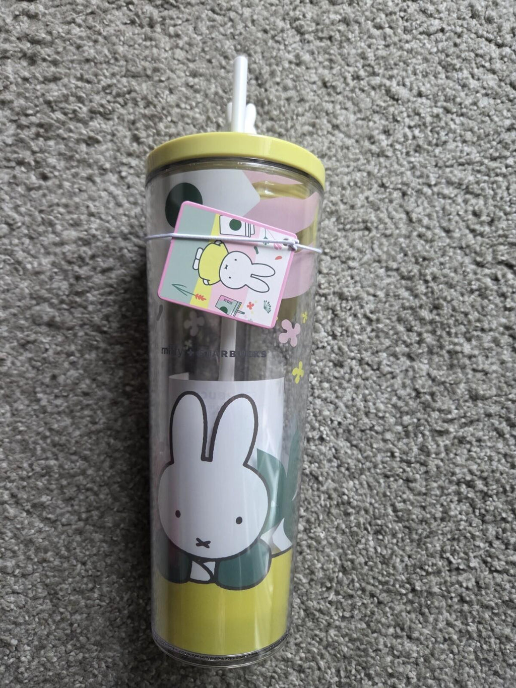 STARBUCKS x MIFFY 24oz Tumbler Cold Cup w/ Miffy Barista Topper READY TO SHIP 🔥