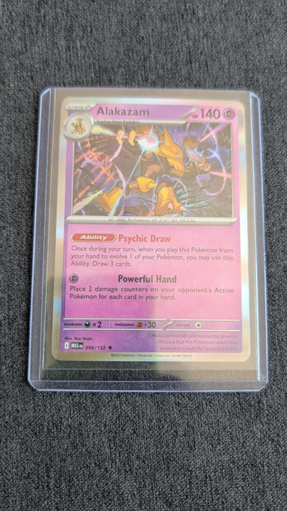 Alakazam 056/132 Rare Mega Evolution Pokemon Holo Near Mint