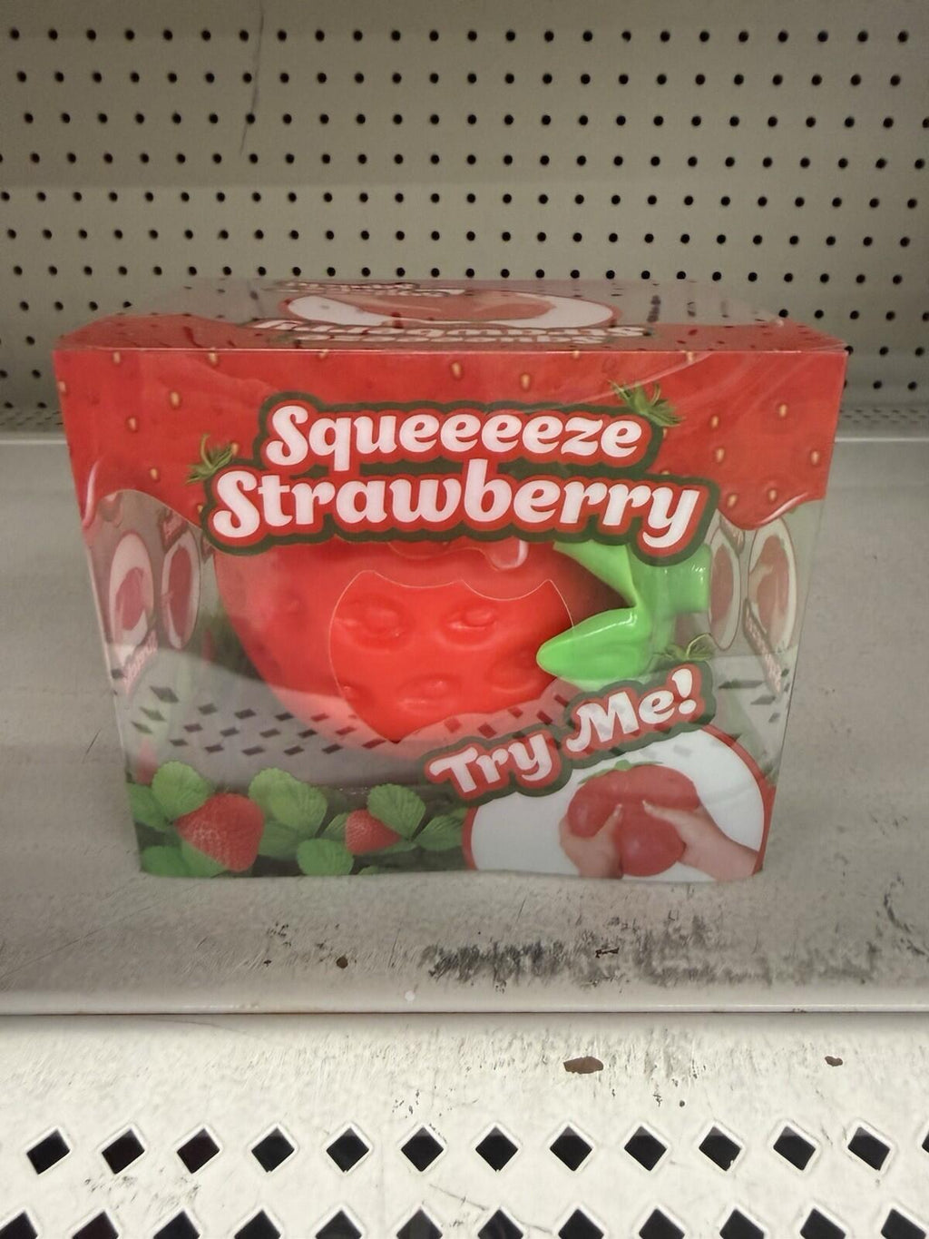 🍓 Sunny Days Jumbo Squeezy Strawberry Squishy Toy Stress Relief Sensory Fun