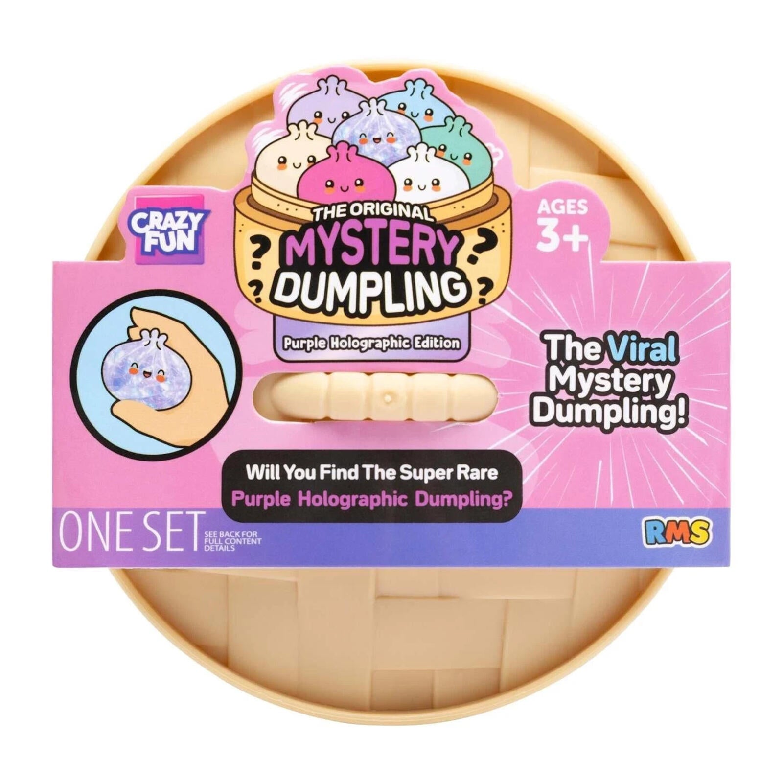 NEW SEALED Crazy Fun® Mystery Purple Ribbon Squishy Bun Set (Styles May Vary)