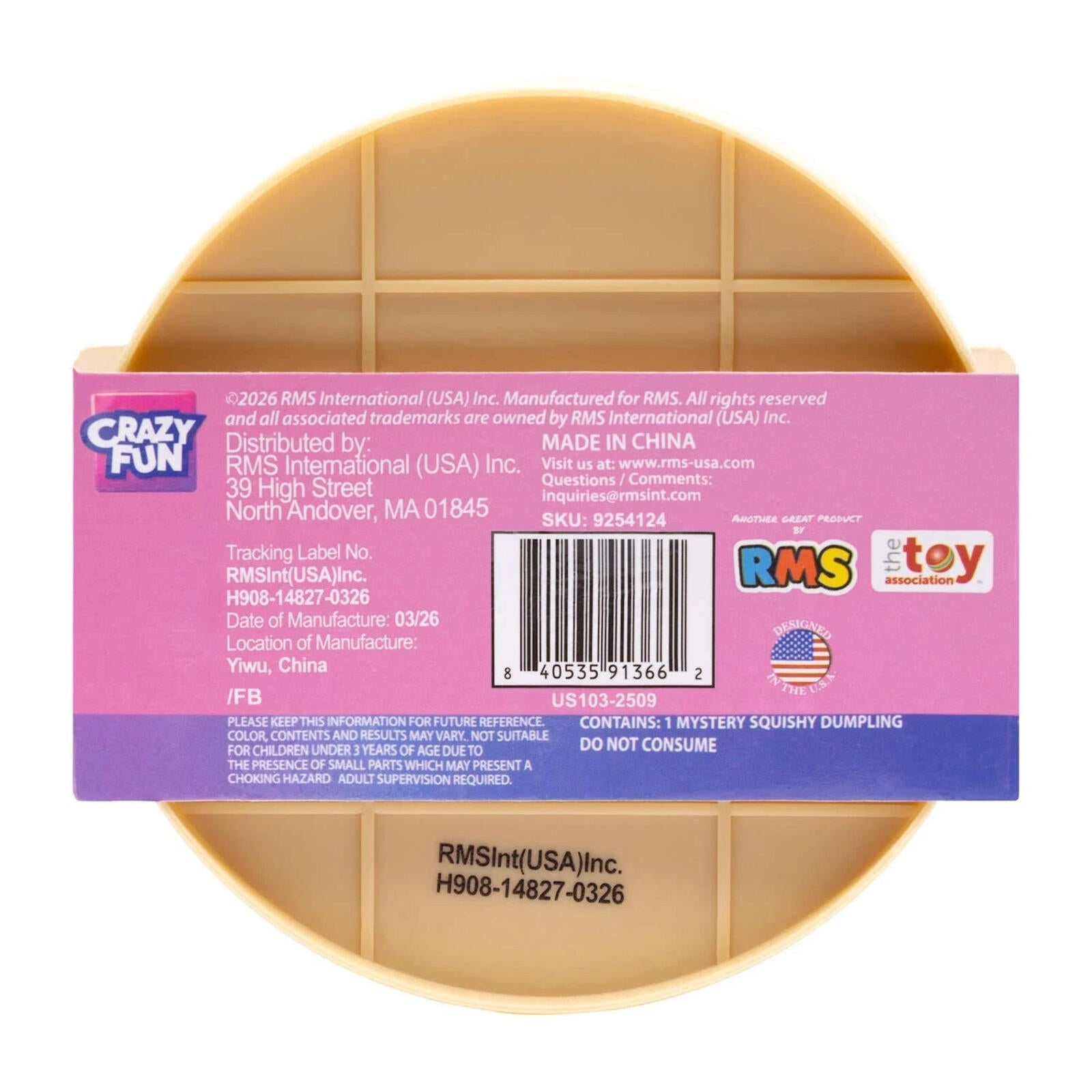 NEW SEALED Crazy Fun® Mystery Purple Ribbon Squishy Bun Set (Styles May Vary)