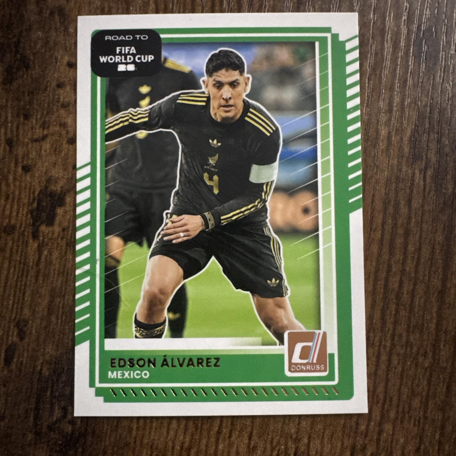 2026 Panini Donruss Road to FIFA WC Edson Álvarez Mexico Green /5 JERSEY MATCH