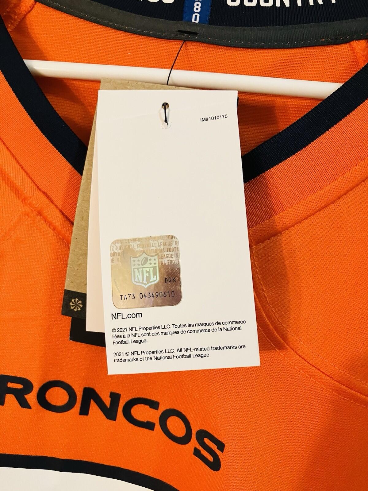 Nike NFL Denver Broncos Russell Wilson #3 Men’s 3XL Orange Jersey New
