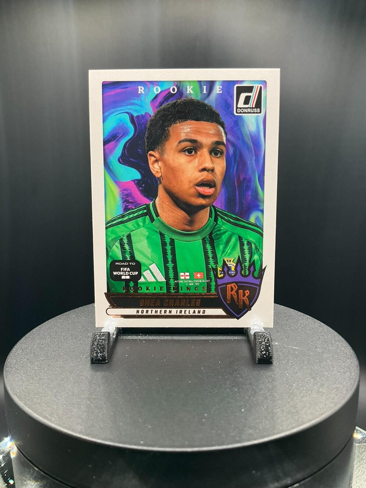 2025-26 Donruss FIFA World Cup Rookie Kings #4 Shea Charles, Northern Ireland