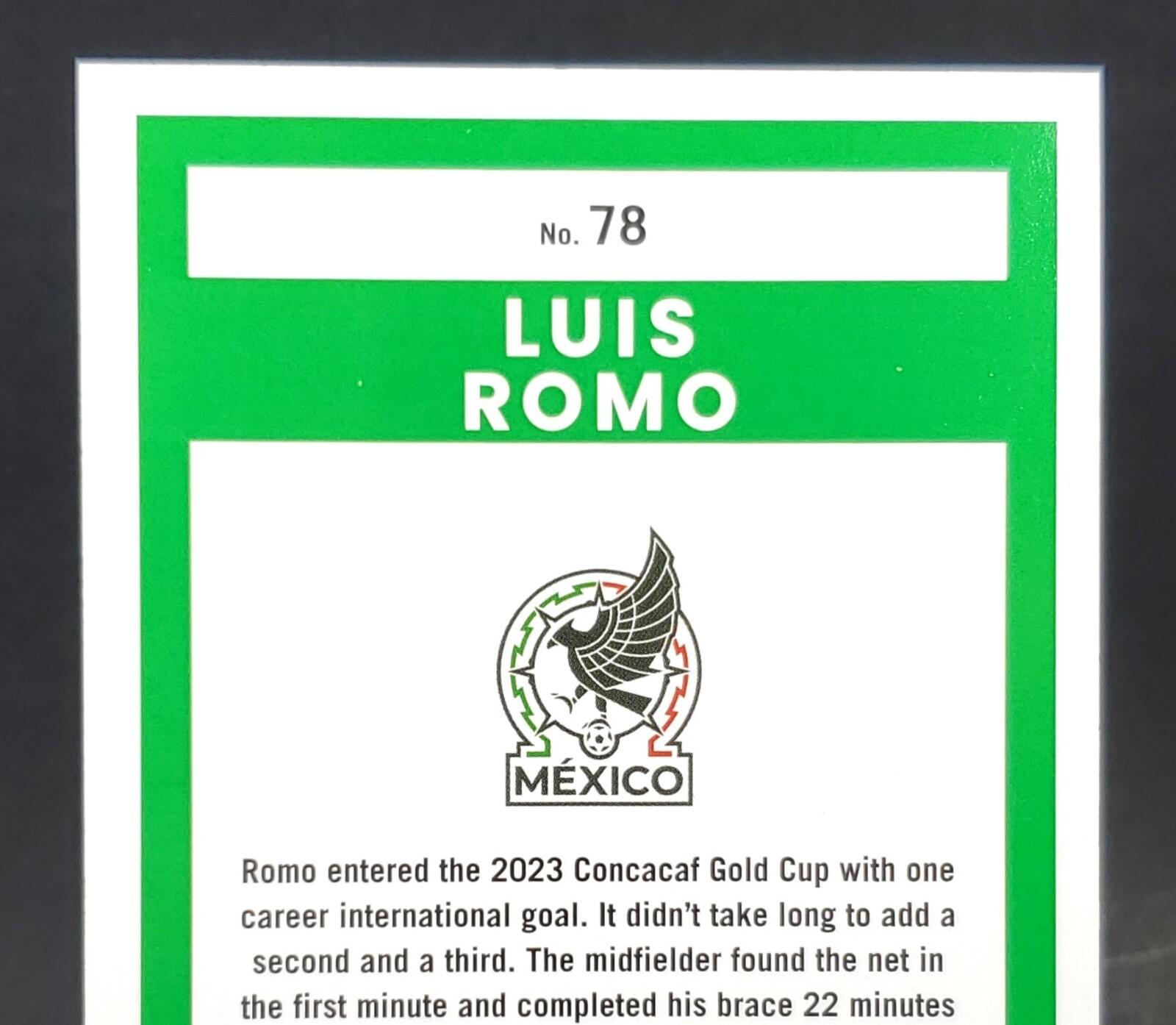 Luis Romo SP 2025-26 Panini Donruss FIFA World Cup Soccer Red & Blue Maze Mexico