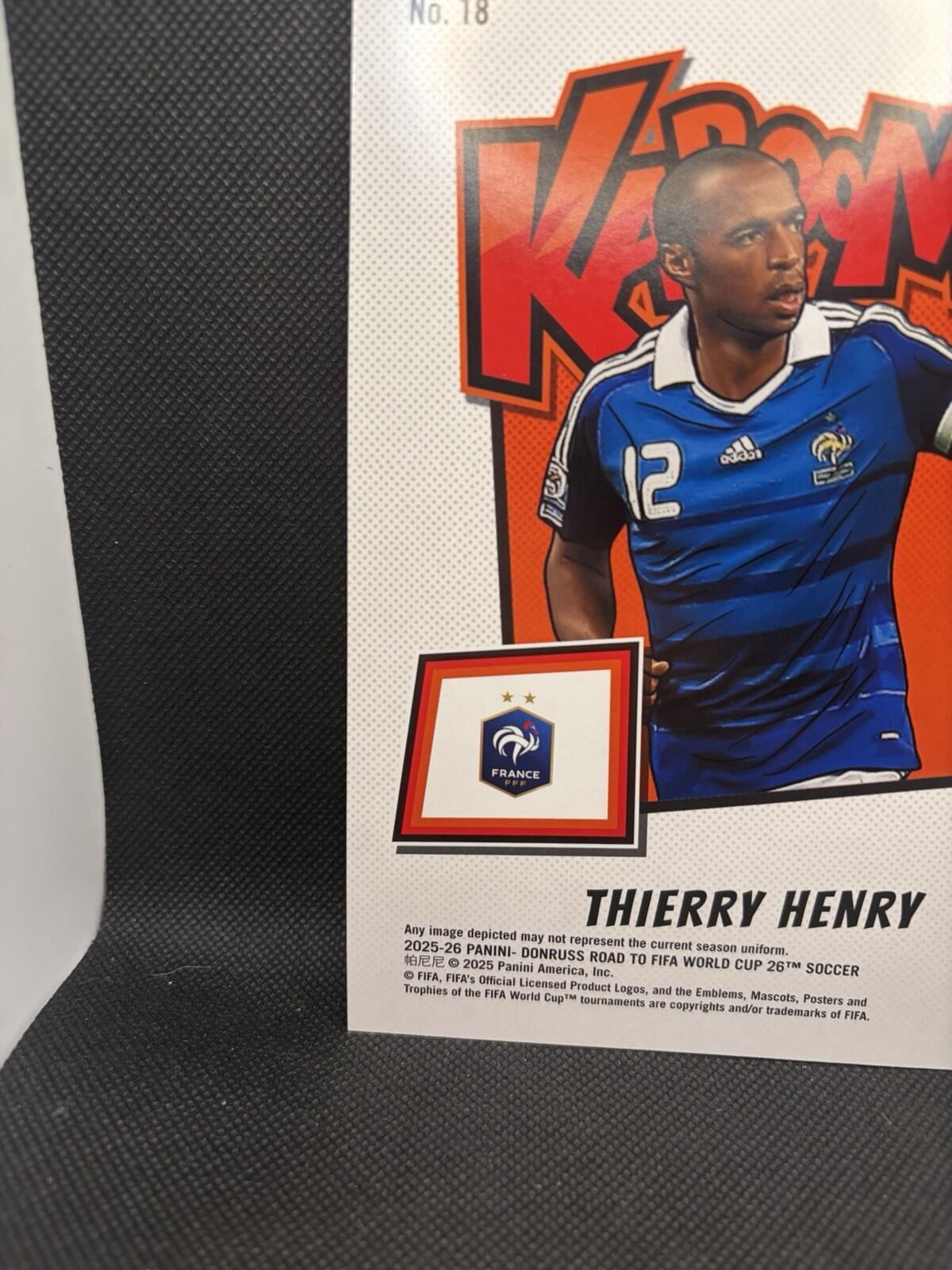 2025-26 Road To The World Cup- Thiery Henry Kaboom JUMBO Oversized#18