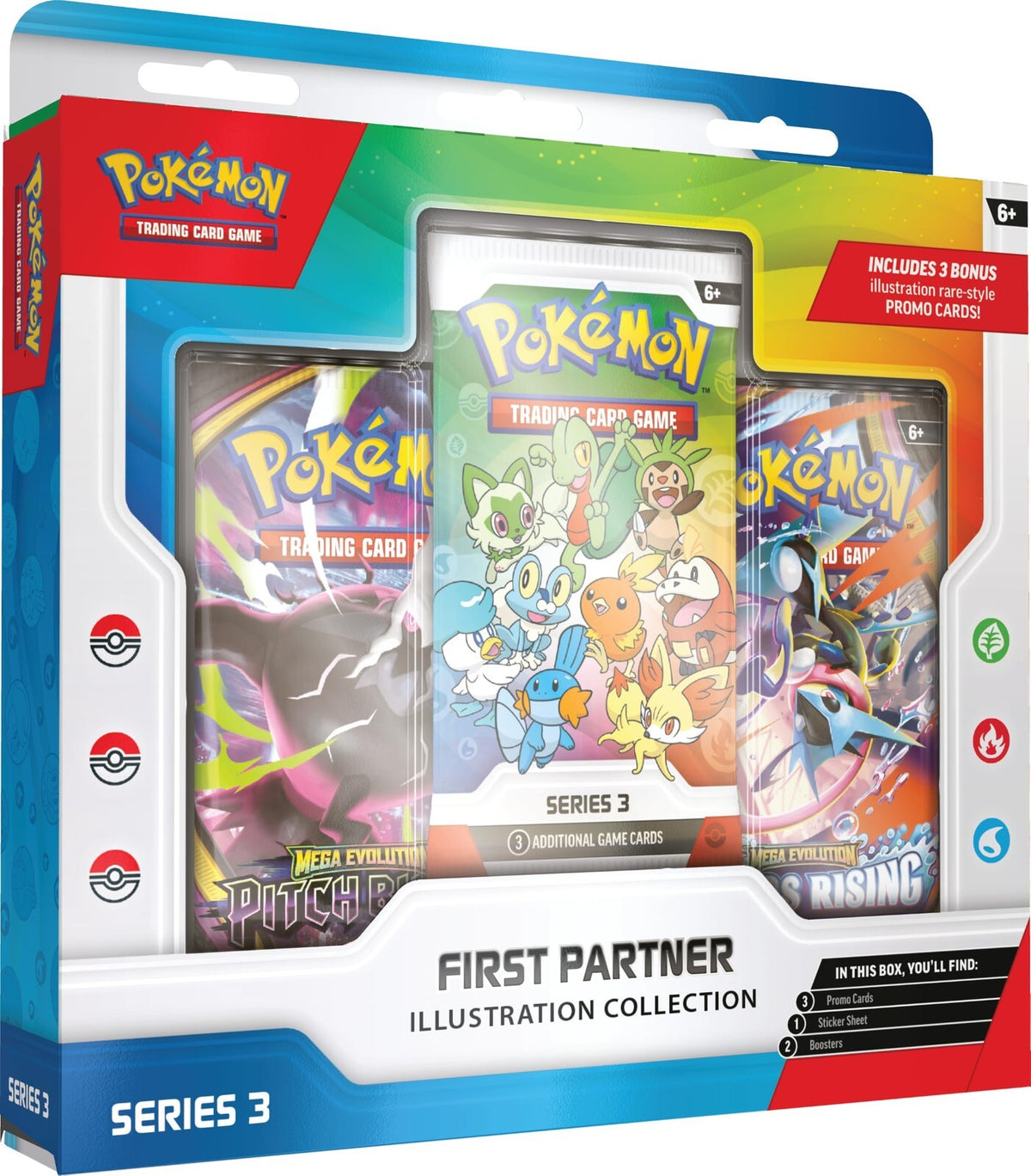 Lot of 7 Pokemon TCG First Partner Illustration Collection Series 3 - New Sealed