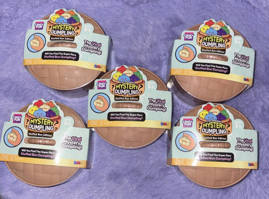 Viral Crazy Fun Mystery Dumpling Squishy: Stuffed Bun Edition Sealed Lot of 5
