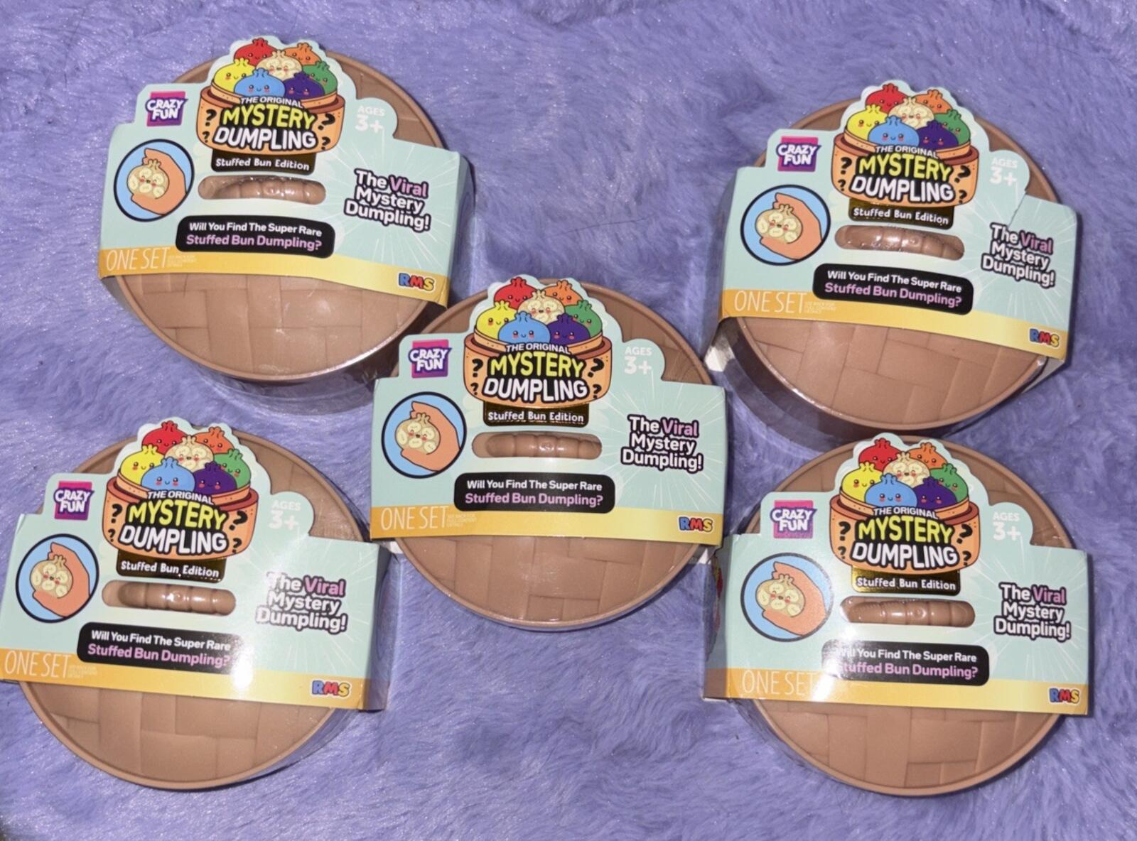 Viral Crazy Fun Mystery Dumpling Squishy: Stuffed Bun Edition Sealed Lot of 5