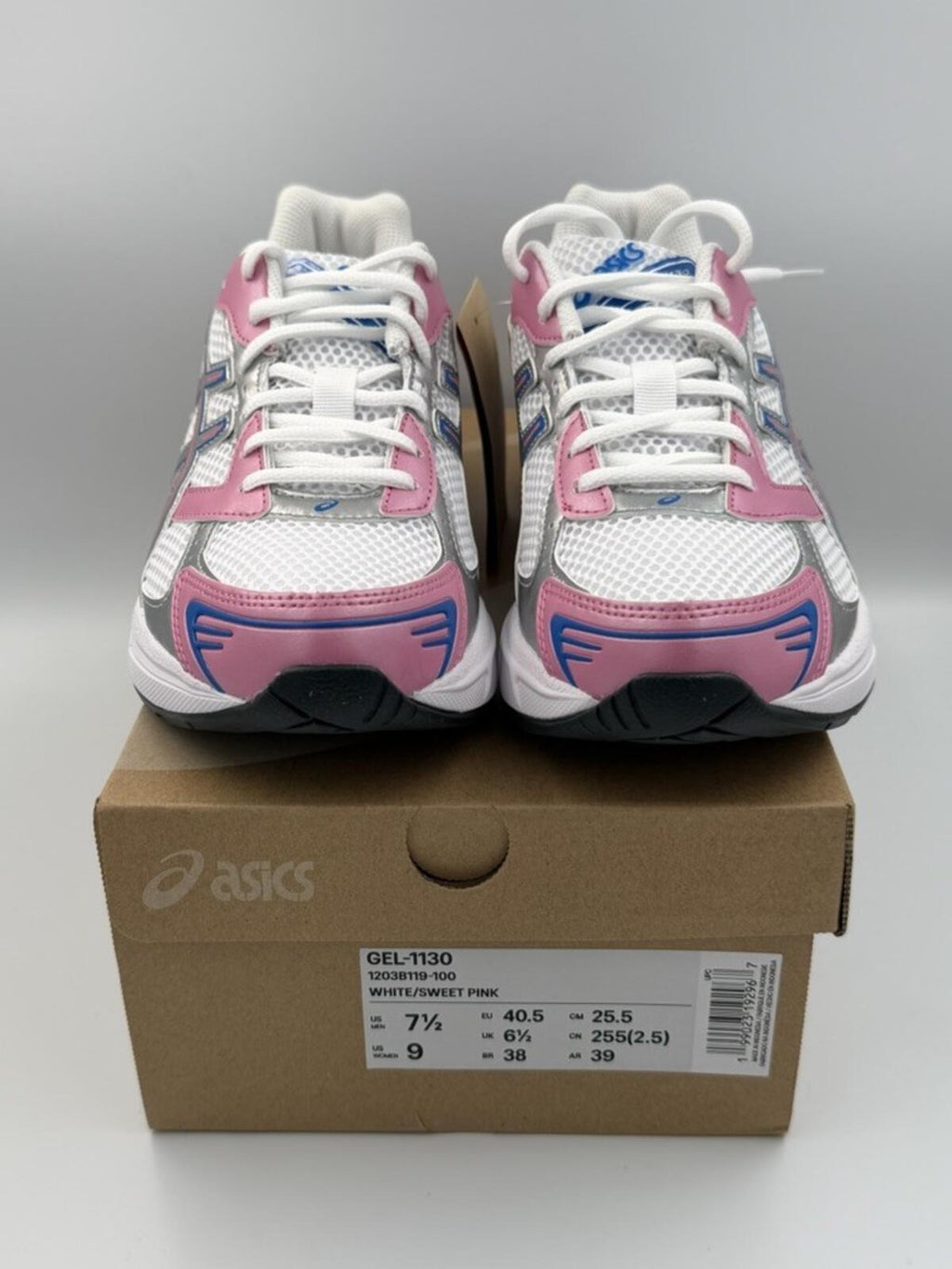 Size 9 W - ASICS Gel 1130 Sweet Pink White Blue