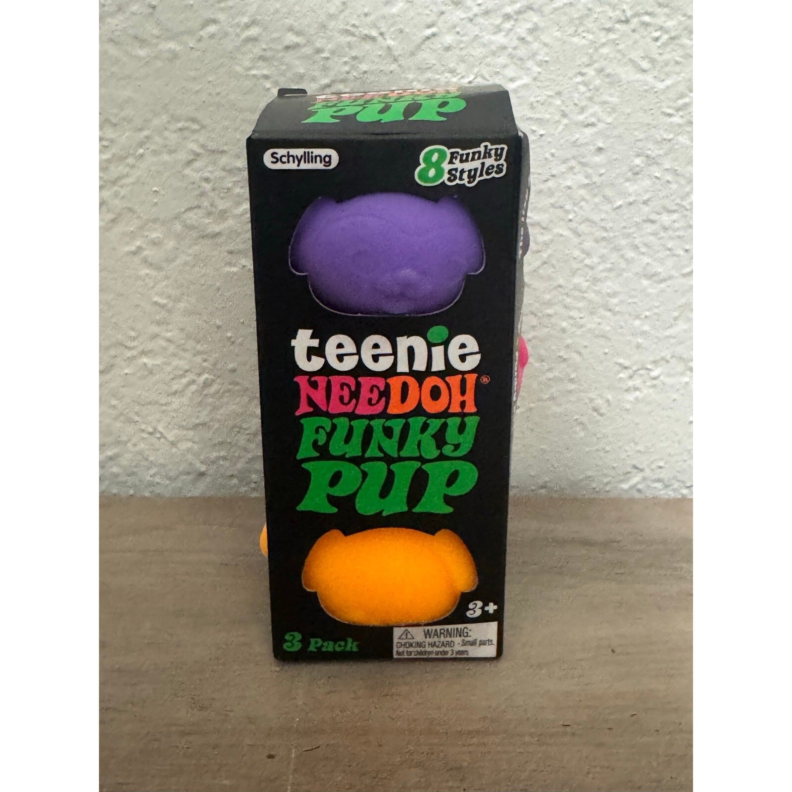 Schylling Teenie NeeDoh Funky Pups Squishy - 3 Pack [New][Sealed]