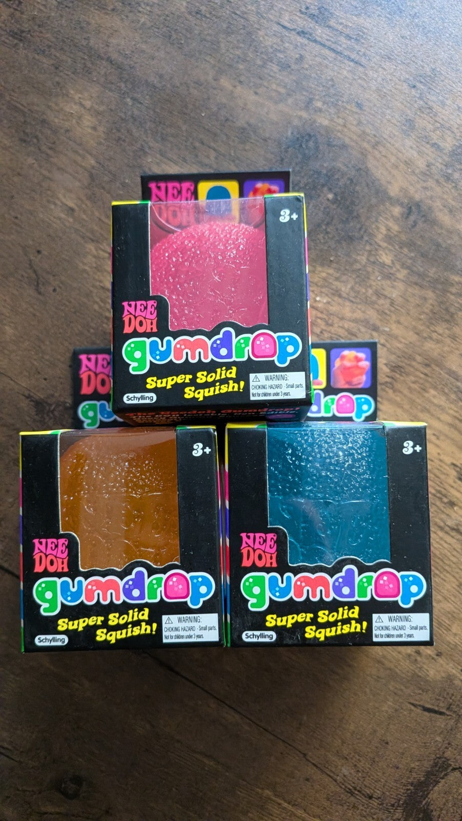 BRAND NEW Authentic Schylling Needoh Gumdrop Squishy Stress Ball x1 Random Color