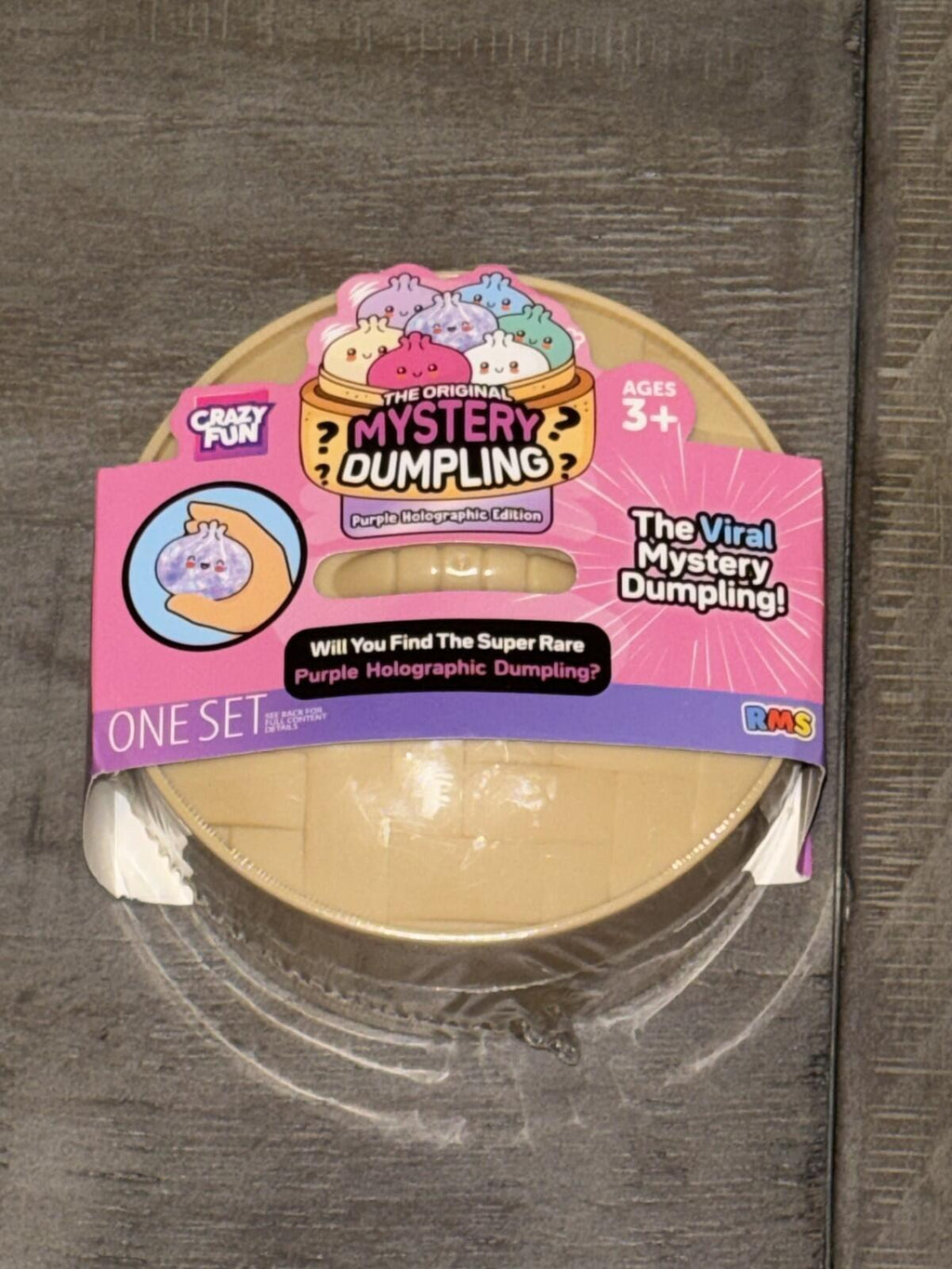 NEW SEALED Crazy Fun® Mystery Purple Ribbon Squishy Bun Set (Styles May Vary)