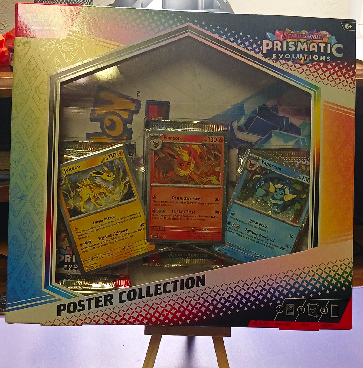 Pokémon TCG SV Prismatic Evolutions Poster Collection Box 3 Promos Boosters