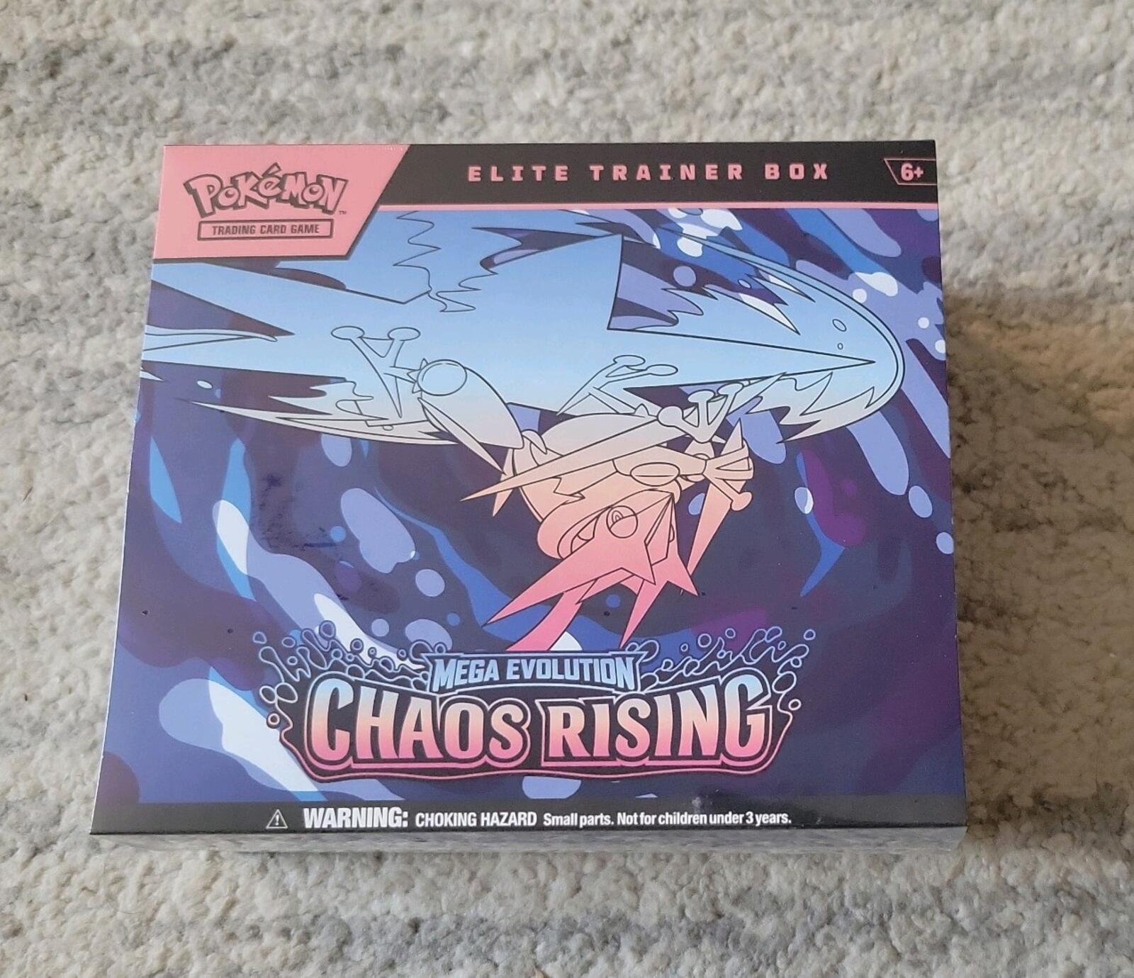 Pokémon Chaos Rising Elite Trainer Box ETB Factory Sealed In Hand