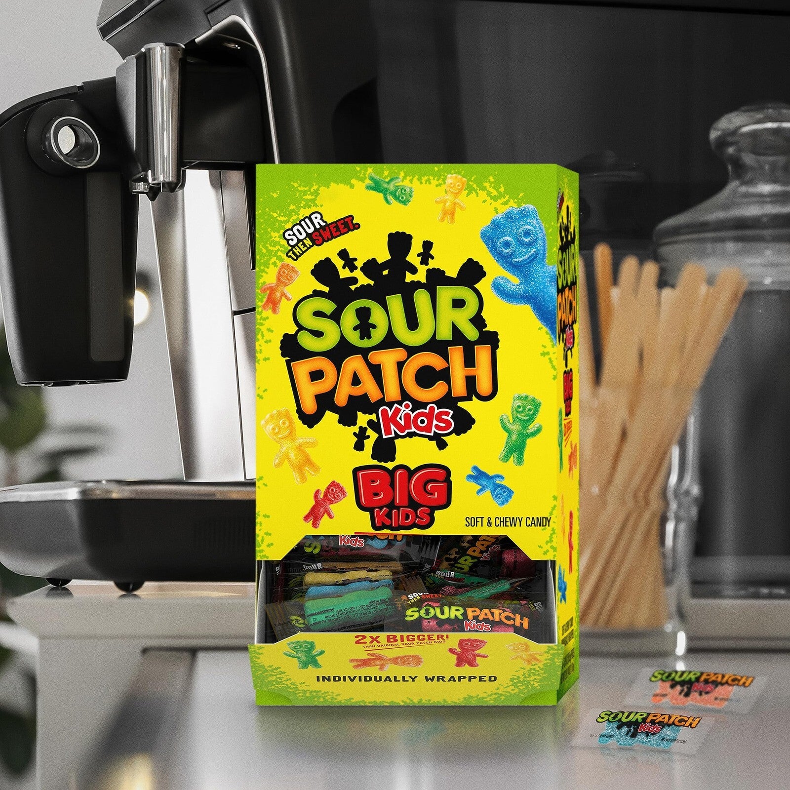 Sour Patch Kids Big Individually Wrapped Soft and Chewy Candy, 240 Count