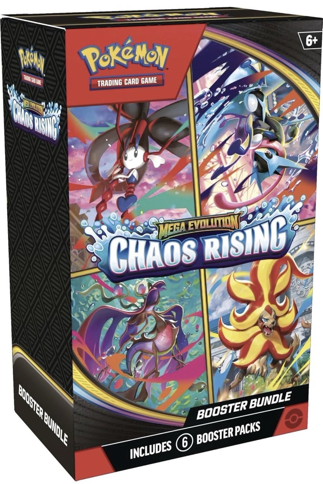 Presale Pokemon Mega Evolution Chaos Rising Booster Bundle