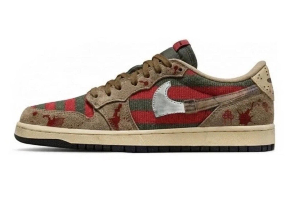 ColdSins Nightmares Custom Jordan 1 Low Men Sz 14 Freddy vs Jason CONFIRMED