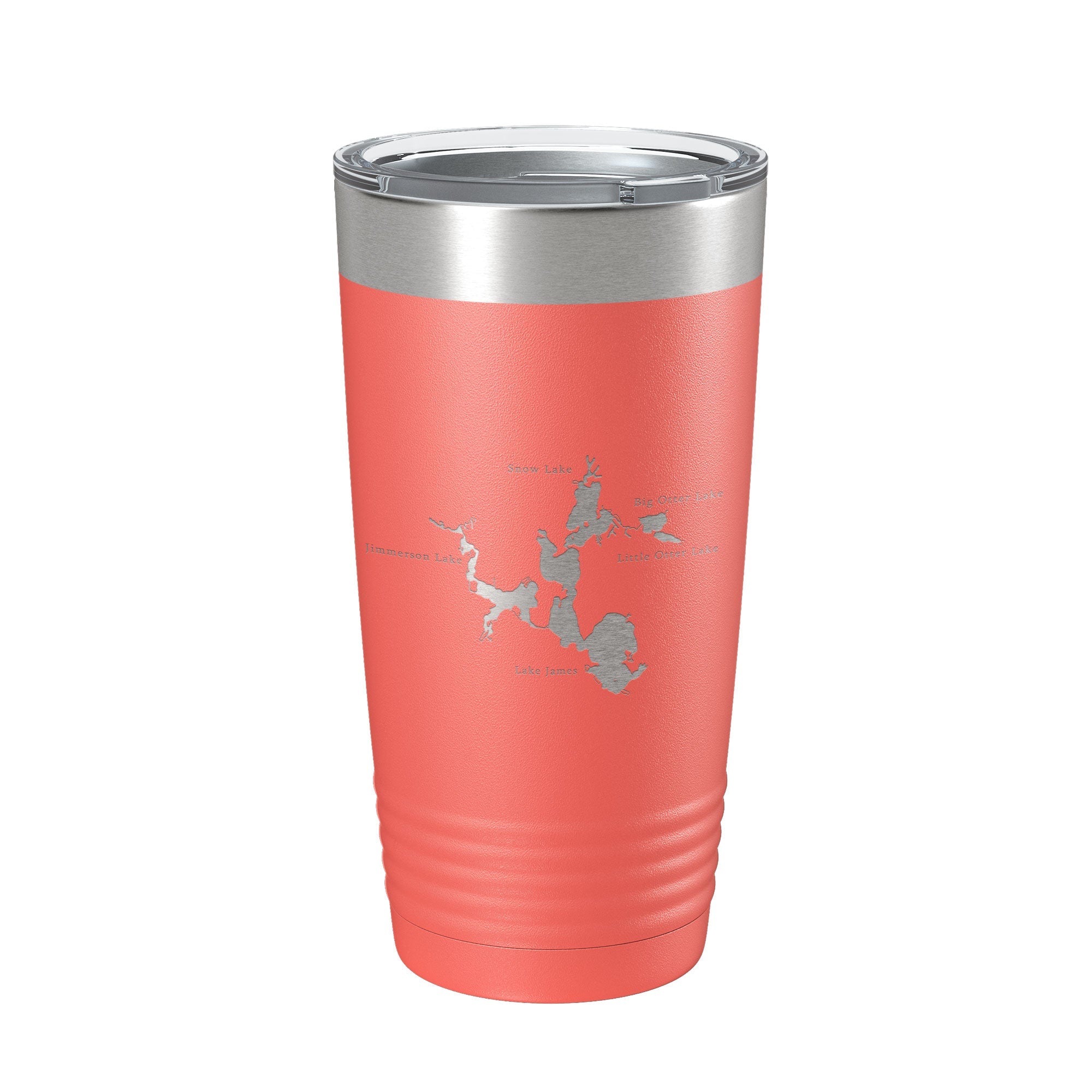 Lake James Snow Lake Jimmerson Lake Map Tumbler Travel Mug Insulated Laser Engraved Coffee Cup Pokagon State Park Indiana 20 oz